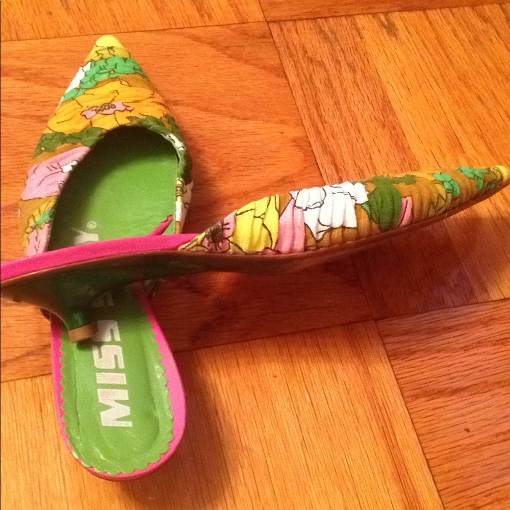 ☀️MISS SIXTY ☀️ multicolored summer shoes,size 39 - Picture 4 of 6
